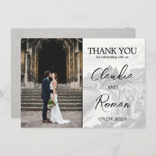 Wit Brazilië Paspoort Bedankkaart