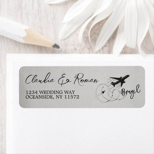 Wit Brazilië Paspoort Etiket (Insitu)