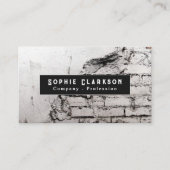 Wit Brick-wandeffect, bijtend Visitekaartje (Voorkant)