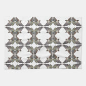 Wit Bruin Rood-Schouder Hawk Keuken Handdoek (Horizontaal)