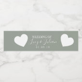 Wit bruinkoolzaad Etiket op flesje (Enkel label)