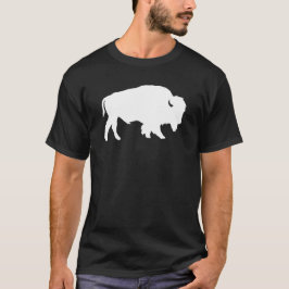 Wit Buffel Silhouet Schaduwbeest T-shirt