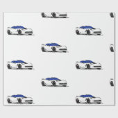 Wit C7 Corvette inpakpapier (Vlak)