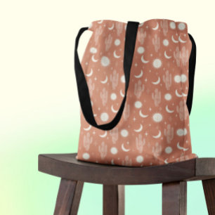 Wit Cactus Patroon Draagtas