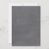 Wit- Chalkboard Wedding Invitations Kaart (Achterkant)