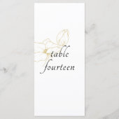 Wit | Chic Floral Wedding Flat Menu (Achterkant)