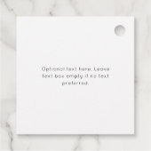 Wit | Chic Moderne Bloem Bruiloft  Bedankjes Labels (Achterkant)