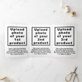 Wit | Christmas | Business Trifold Kaart (Binnen)