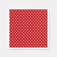 Wit classy polka stippen patroon op feestelijk roo