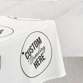 Wit Custom Trade Show Restaurant Business Logo Tafelkleed