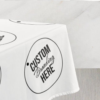 Wit Custom Trade Show Restaurant Business Logo Tafelkleed