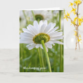 wit dagendenken van je kaart (Gele Bloem)