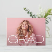 Wit Donker Overlay Portret Moderne Foto Aankondiging (Staand voorkant)