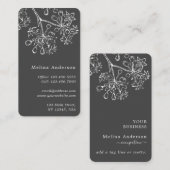 Wit  donkergrijs Visitekaartje (Voorkant / Achterkant)