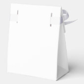Wit Eenvoudig Minimalistisch Script Baby shower Bedankdoosjes (Achterkant)