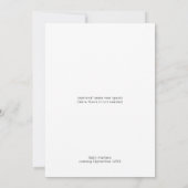 Wit Eenvoudig Minimalistisch Script Oh Baby shower Kaart (Achterkant)