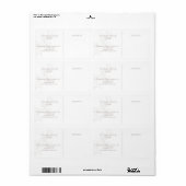 Wit | Eenvoudige moderne bloemist verzendlabels Etiket (Full Sheet)