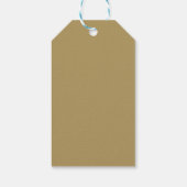 Wit Elegant Bedankt Favoriet Gift Cadeaulabel (Achterkant)