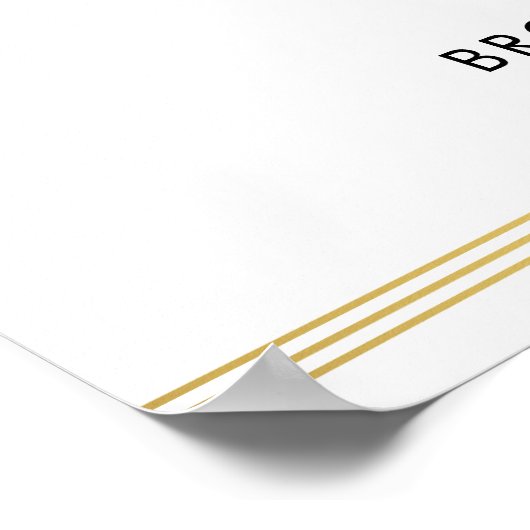 Wit Ellegant Ontvangstbord voor Trouwfeest 45x60 c Poster (Hoek)