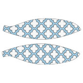 Wit en Baby Blauw Trellis, Lattice, Quatrefoil Basketbal (Panelen)