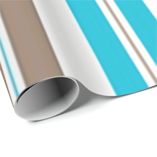 wit en blauw Buffalo Plaid Inpakpapier (Rol Hoek)