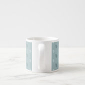 wit en blauw en bladeren espresso kop (Achterkant)