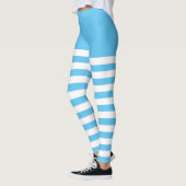 Wit en blauw leggings (Links)