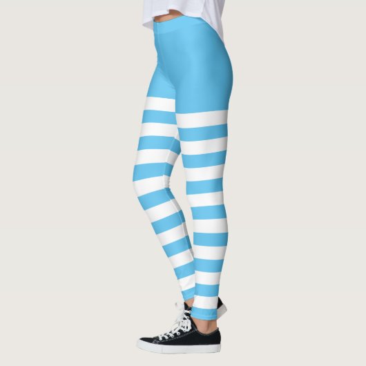 Wit en blauw leggings (Links)