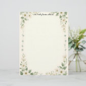 Wit en blauw Lijst Briefhoofd (Staand voorkant)