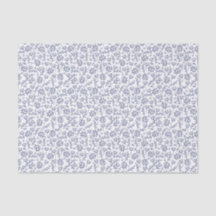 Wit en Blauw Pasen Bloemen Patroon