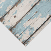 wit en blauw VERWEERD LOODS HOUTEN tissuepapier (Detail)