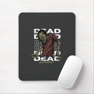 Wit en Bruin Dode Zombie Mousepad Muismat
