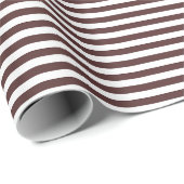 Wit en bruin gestreepte chocolade liefde cadeaupapier (Rol Hoek)