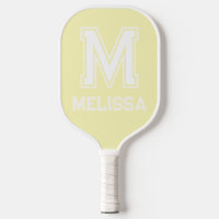 Wit en Geel Minimalistisch Modern Monogram