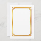 Wit en Goud 🎓 Afstuderen Kaart (Achterkant)