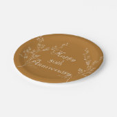 Wit en Goud Elegant Papier Bord (Gekanteld)