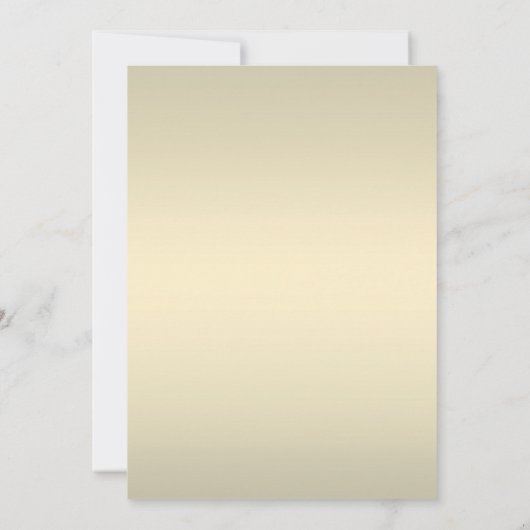 Wit en goud lint met rood diamant Vrijgezellenfees Kaart (Achterkant)