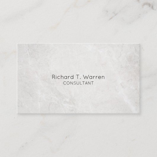 Wit en Goud Marmer Professionele Visitekaartjes (Voorkant)
