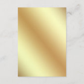 Wit en goud Marokkaans Quatrefoil Moslim Mehndi Informatiekaartje (Achterkant)