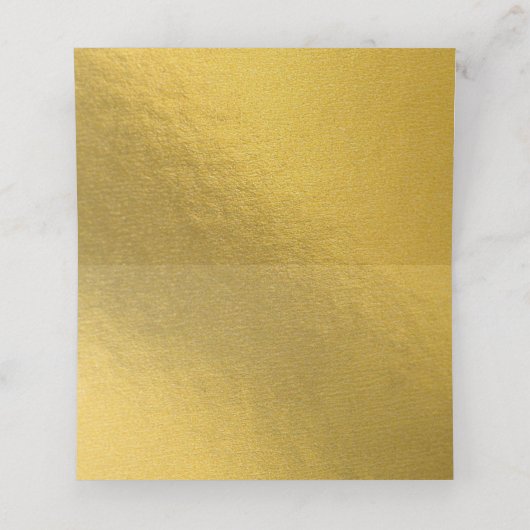 Wit en goud Modern minimalistische wapenweddenscha (Binnenkant ongevouwen)