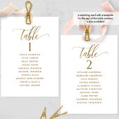 Wit en Goud, Top Tafel Zitplan Kaart