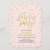 Wit en goud | Vrouwenfeest 40e verrassingsdag Kaart (Voorkant / Achterkant)