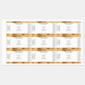 Wit en Goud Waterdichte Cosmetica Dropper Fles Labels (Vel)