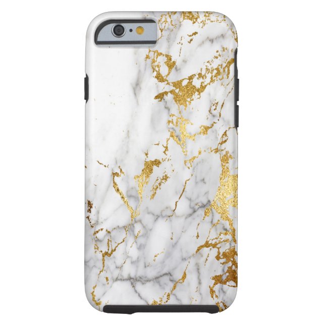 Wit en gouden marmer Pattern Trending Urban Case-Mate iPhone Case (Achterkant)