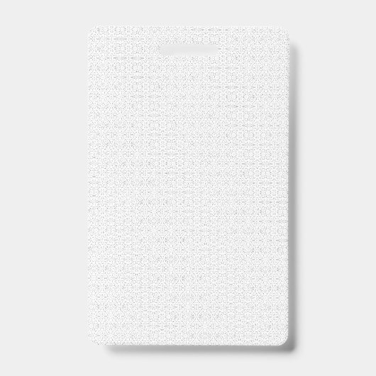 Wit en grijs geometrisch patroon met in elkaar gri badge (Voorzijde)