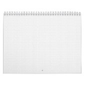 Wit en grijs geometrisch patroon met vergrendeling kalender (Hoes)