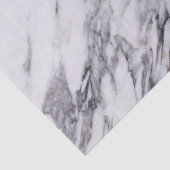 Wit en grijs Glitter Marble Texture Print Tissuepapier (Detail)