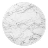 Wit en grijs marmer afbeelding keramische knop (Voorkant)