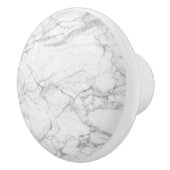 Wit en grijs marmer afbeelding keramische knop (Rechts)