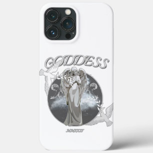 Wit en Grijs Modern Goddess iPhone 13 Pro Hoesjes